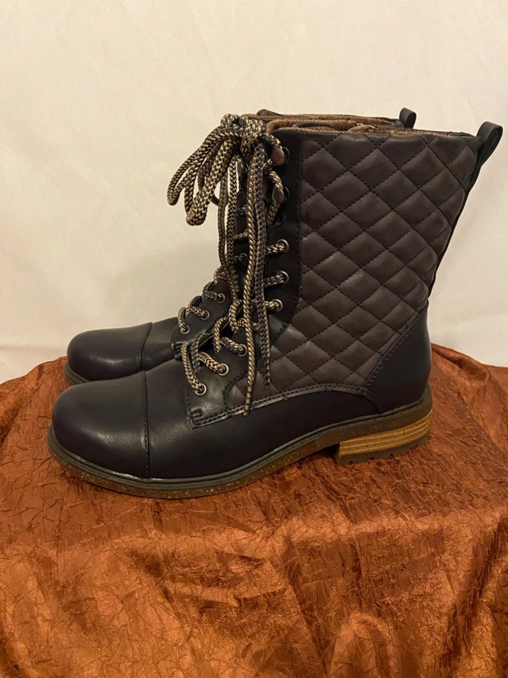 b.o.c. Quilted Lace-Up Combat Ankle Boots - Picture 3 of 10